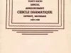 Program - Forty-Sixth Annual Announcement, Cercle Dramatique
Detroit, Michigan, 1957-1958