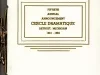 Program - Fiftieth Annual Announcement, Cercle Dramatique
Detroit, Michigan, 1961-1962