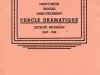 Program - Thirty-Sixth Annual Announcement, Cercle Dramatique
Detroit, Michigan, 1947-1948
