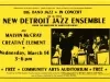 Advertisement - New Detroit Jazz Ensemble