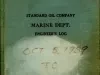 Log, Ship's - Standard Oil Company
Marine Dept.
Engineer's Log