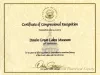 Certificate, Commemorative - Certificate of Congressional Recognition