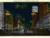 Postcard - Washington Blvd. by Moonlight, Detroit, Mich.