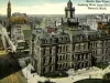 Postcard - Bird's Eye View, Looking West from City Hall, Detroit, Michigan