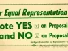 Flier, Political - For Equal Representation...
Vote YES on Proposal 2
and NO on Proposal 3