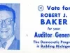Card, Political - (x) Vote for Robert J. Baker
